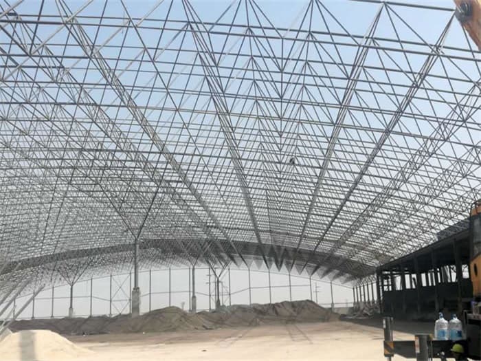 绵阳钢厂料仓网架工程